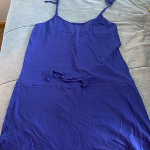 Blue swim cover up